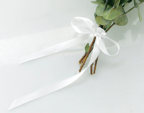 Double Faced White Satin Ribbon: 3/8 Inch 100 Yards Roll...