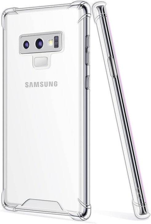 SALAWAT Galaxy Note 9 Case, Clear Cute Gradient Slim Phone Case Cover Reinforced TPU Bumper Hard PC Back Shockproof Protective Case for Samsung Ga...