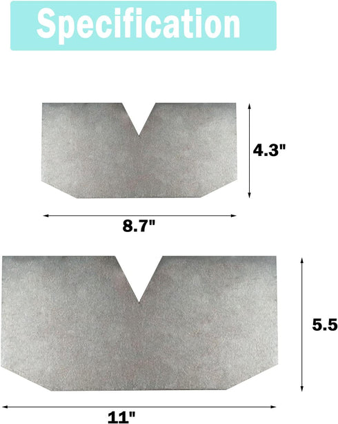 PIAOLGYI 2 PCS Bowl Cozy Template 8.6x4.3 inches,11x 5.5 Inches Bowl Wrap Sewing Pattern Template Quilting Template DIY Craft Stencil Cut On Fold ...