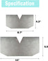 PIAOLGYI 2 PCS Bowl Cozy Template 8.6x4.3 inches,11x 5.5 Inches Bowl Wrap Sewing Pattern Template Quilting Template DIY Craft Stencil Cut On Fold ...