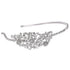 EVER FAITH Women's Austrian Crystal Wedding Bridal Flower Leaf Cluster Hair Band Clear Silver-Tone...