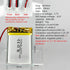 DC 3.7V 800mAh 603040 Rechargeable Lithium Polymer Replacement Battery for DIY 3.7-5V Electronic Product, Mobile Energy Storage Power Supply...