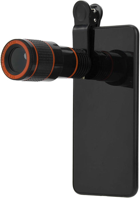 Macro Lens for Phone Telephoto Lens, 12x Cell Phone Camera Len Professional Universal Telephoto Lens, Universal Telephoto Lens Telescopic Focusing...