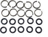 10-Piece 1/2 Inch Impact Wrench Socket Retainer Rings Set, Black, Carbon, Rubber, Steel...