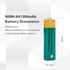 KINSUN NiMH AA 1300mAh 1.2V Rechargeable Batteries for Outdoor Solar Garden Lights Landscape Path Lights Yard Lights (16 Pieces)...