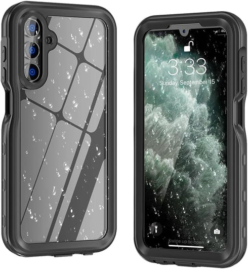 Clear Case for Samsung Galaxy A15 5G Case Waterproof Full Body Protective with Built-in Screen Protector Dustproof Shockproof Underwater Sturdy Ph...