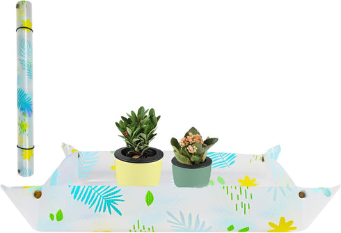 Herda 32.4" Repotting/Potting Soil Mat for Indoor Plants,Thicker Potting Tray for House Plants, Succulents,Cactus, Pots, Soil,Bonsai tool,Gardenin...