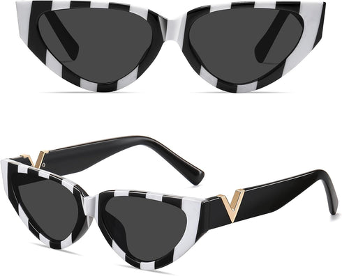 Cat Eye Sunglasses for Women Men Trendy Cateye Women's Vintage Classic Retro Sun Glasses...
