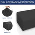 PureFit Super Stretch Soft Form Fit Ottoman Cover Rectangle - Ottoman Slipcovers for Foot Stool & Folding Storage Furniture for Living Room with N...