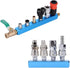 5 Way 8 Port Manifold Block Splitter,1/4" Pneumatic Air Hose Inline Fitting for Air Comrpessor Portable Air Tank?Aluminum Air Hose Inline Manifold...