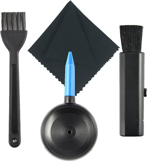 Keyboard Cleaning Brush Kit, 4 in 1 Keyboard Cleaning Brush, Air Blower, Lens Cloth, Retractable Goat Hair Brush......
