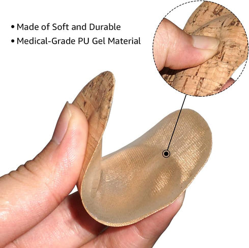 Dr. Foot's Arch Support Shoe Insoles for Flat Feet, Gel Arch Inserts for Plantar Fasciitis, Adhesive Arch Pad for Relieve Pressure and Feet Pain (...