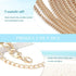 Layered Anklets Gold Link Foot Jewelry for Women...