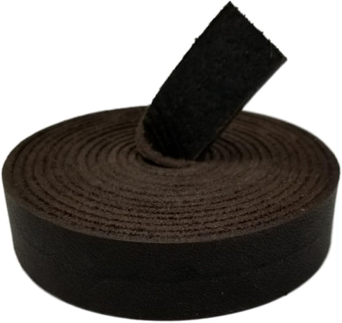 TOFL Genuine Top-Grain Leather Strap | 72 Inches Long | 5/8 Inch Wide | 1/16 Inch Thick (4-5 oz) | 1 Leather Strip for DIY Arts & Craft Projects, ...