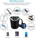 3 Socket Cigarette Lighter Splitter Power Adapter + 3 USB Car Charger 120W 12V/24V DC Outlet with Volt Meter, On/Off Switch for Cell Phone GPS Das...