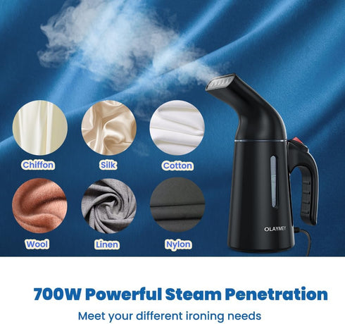Steamer Iron for Clothes, 700W Handheld clothes steamer Travel Strong Wrinkle Remover, Travel Essentials Portable Garment Steamer for Clothes for ...