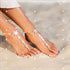 Boho Barefoot Sandals Starfish Beaded Foot Chain Beach Toe Ring Ankle Chain for Women (2PCS)...
