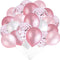 Pink and White Balloons, Pink Confetti Balloons White Balloons Total 90 pcs Latex Party Balloons for Hen Party Wedding Baby Shower Birthday Party ...