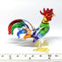ZOOCRAFT Glass Rooster Chicken Figurine Miniature Country Kitchen Decor Hand Blown Art...