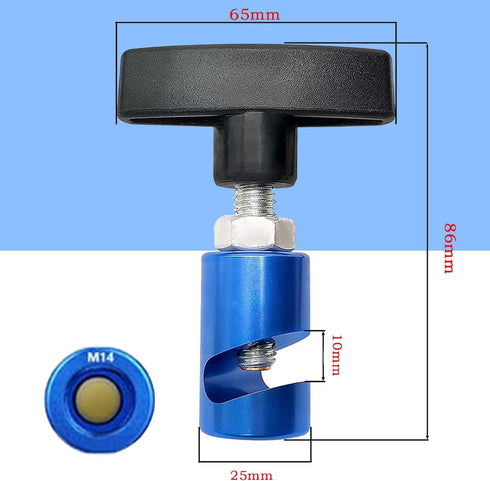 ZKTOOL Lift Support Clamp with Brass Core Protection, 2-in-1 Hood Strut & Spark Plug Caliper Tool, 14mm Spark Plug Gap Tool, Universal Car Hood Cl...