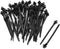 Umbrella Wing Nylon Push Mount Zip Ties 50Pcs, Heavy Duty Black Wire Zips Tie Mounts, Self Locking Push Mount Cable Zip Tie for Engine Bay Wire Ha...