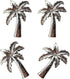 Palm Tree Cabinet Knobs Drawer Pulls Handles for Dresser Cupboard Single Hole Coconut Tree Pulls Furniture Doors Home Kitchen Decorative 4 pieces ...