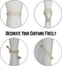 BEL AVENIR Curtain Tiebacks Magnetic Woven Curtain Holdback Drapery Tie-Back (Ivory Braid-2 Pack)...