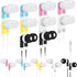 Kigeli 10 Pack Kids Bulk Earbud Headphones for Classroom Student Wired Headphones in-Ear Earbud 3.5 mm Disposable Earphones Set for Kids Adults Cl...