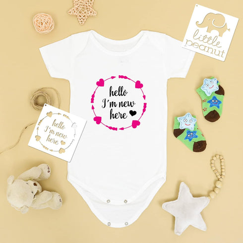 22 Pack Cute Baby Shower Stencils for Onesie Decorating Kit, Boy Girl Shirt Fabric Stencils for Clothes Phrases Mixed Animals Pattern Templates fo...