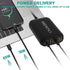 119W USB C Car Charger FEEYOO 4 Port Super Fast Charging Car Charger Adapter PD3.0 & QC3.0 Cigarette Lighter Car USB Charger Multi Port with Cable...
