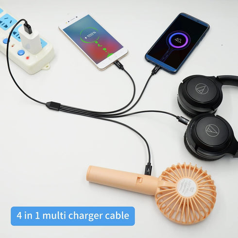 USB A to USB Micro Charging Cable, 4 in 1 Multi Charger Cable Micro USB Splitter Cable 4 Ports Micro USB 2.0 Male to Male Charging Cord 4 Connecto...