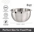 Oggi 5-Quart Two-Tone Stainless Steel Mixing Bowl, Great for Mixing, Making Dough, Dressing Salads, Mixing Eggs, Washing Vegetables...