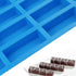 Mity rain 2 pack 40 Cavity Narrow Rectangle Silicone Caramel Candy Molds Chocolate Bar Mold for Truffles, Ganache, Jelly, Praline, Brownie, Butter...