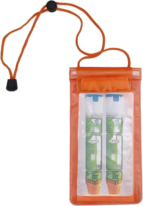 2 Pcs Waterproof EpiPen Carrying Case EpiPen Pouch Emergency Medical Pouch Holds 2 EpiPens Allergy Medicine Essentials......