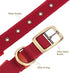 PET ARTIST Soft Neoprene Padded Nylon Dog Collar with Mental Buckle Comfort Pet Collar for Small Medium Girls Boys Dogs Red S Neck Size 10-14"(25-...