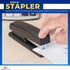 1InTheOffice Half Strip Stapler, Heavy Duty Desk Stapler, Office Stapler, Black, 20 Sheets Capacity, 3 Pack...