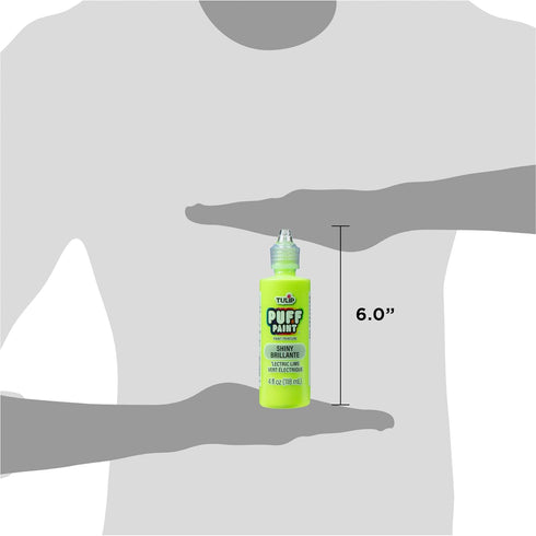 TULIP Puff Paint Slick Lectric Lime 4 Fl Oz (Pack of 1)...