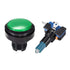 uxcell Game Push Button 46mm Round 12V LED Illuminated Push Button Switch with Micro Switch for Arcade Video Games Green 2pcs...