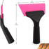 EHDIS Small Squeegee 5 inch Rubber Window Tint Windshield Scraper for Car,Glass, Mirror, Shower, Door,Bathroom Cleaning (Pink)...