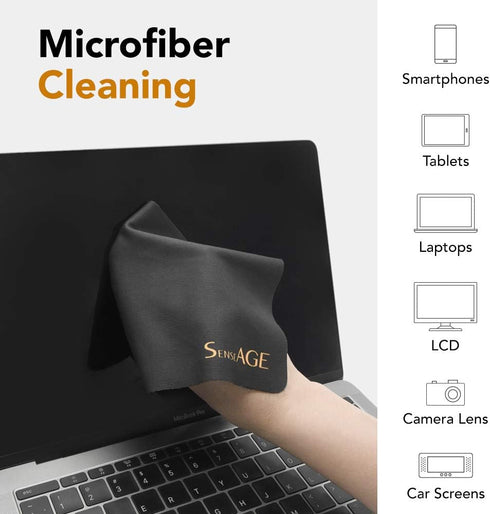SenseAGE x Ekax 3-in-1 Mouse Pad, Multi-Functional Microfiber Mouse Pad for Laptop, Portable & Washable Keyboard Mat, Monitor Protection, Monitor ...
