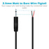 Fancasee 6FT 3.5mm 1/8" to Speaker Wire TS Mono Male Plug to Bare Wire Pigtail 3.5mm Jack Connector Adapter Repair Audio Cable for Speaker, Trigge...