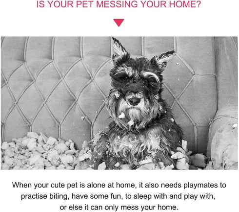 Stuffing Squeaky Plush Dog Toy Chew Speak Toy (Duck)...