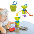 Suction Cup High Chair Toys Holder | 3 Toy Tethers Keep Toys from Falling | Holds Teethers, Snack Cups | for Babies 6-12 Months | Perfect for Trav...
