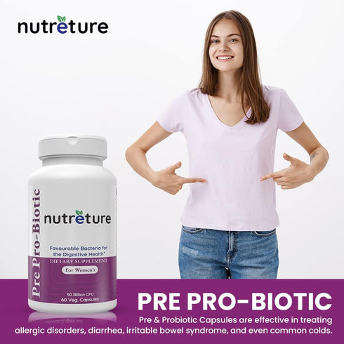 Prebiotics and probiotics for Women | Vaginal probiotics | Womens probiotic | 60 Capsules of Women probiotic | 50 Billion cfu...