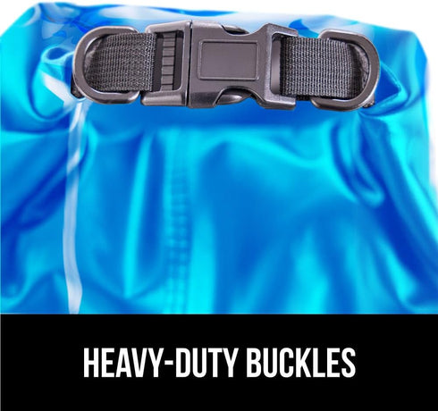 Gorilla Gear Heavy Duty 100% Waterproof IPX 6 Dry Bag, Tear and Puncture Resistant Bags Kayaking Boating Hiking Camping Swimming Water Sports, Lig...