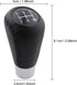 5 Speed Shift Knob Shifting Lever Leather Gear Stick Transmissions Shifter Handle Fit Most Manual Cars Truck SUV Vehicle (Black)...