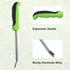 Weed Puller Tool Hand Weeder Dandelion Weeder Tool with Ergonomic Handle, Stainless Steel Manual Weed Puller Bend...