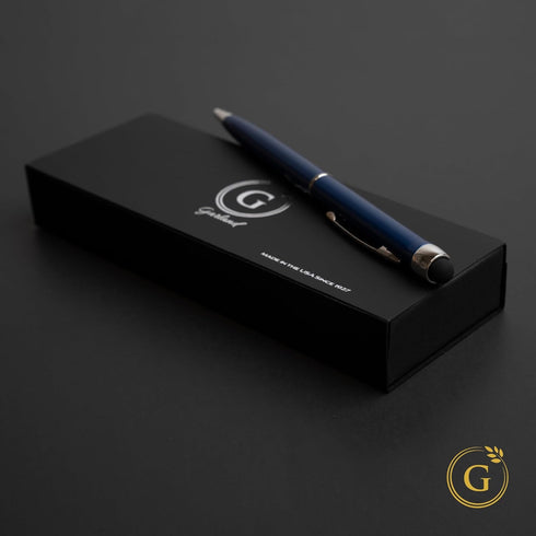 Garland Metal Pen & Stylus – Made in USA - 2-in-1 Dual-Function – Classic Color Pen for Digital Devices – Phones, Tablet, Any Touch Screen, Gift B...