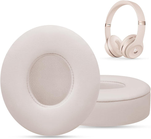 Ear Pads Replacement for Beats Solo 3 - GVOEARS Earpad Cushions Covers for Solo 2 Solo 3 Wired Wireless ON-Ear Headphones with Noise Isolation Mem...