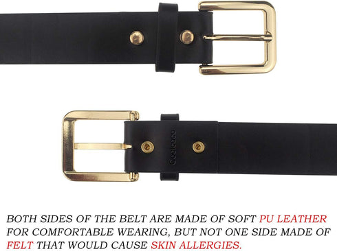 Adjustable Fashion High Neck Black Belt Letter Gold Puddin Choker Necklace Collar for Women Girls Adult Kids Prime (About 1.2 Inch Width)...